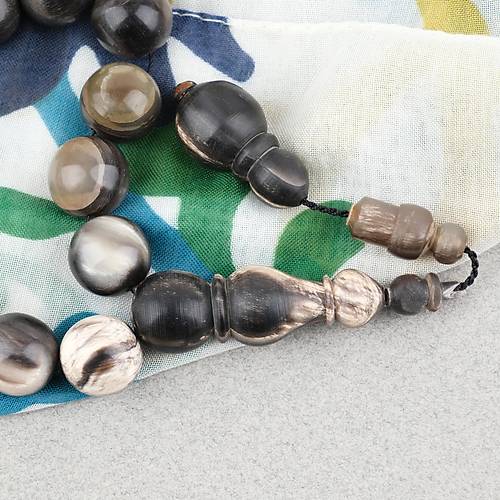 Ko� Boynuzu K�re Kesim Maskot 14mm Tesbih