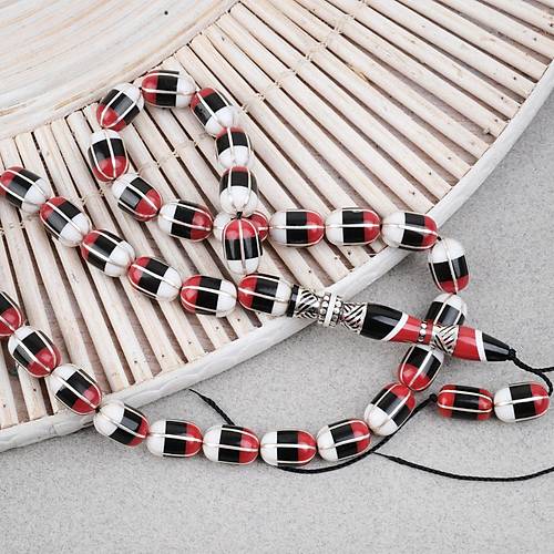 Erzurum Oltu 925A Gm leme Nakka mame Usta i mzal Kapsl Kesim 7.5x11mm Tesbih