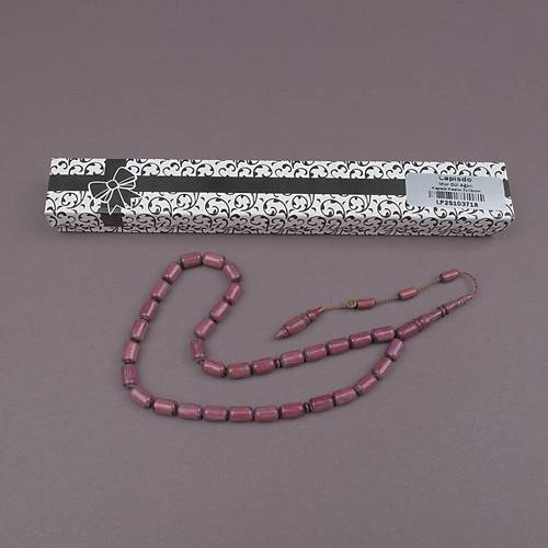 Mor G�l A�ac� Kaps�l Kesim 7x12mm Tesbih Mehmet Erbabacan �mzal�