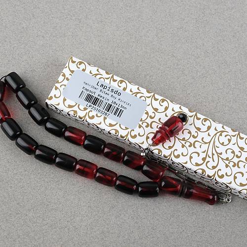 S�kma Kehribar P�sk�ll� Efe Boy Kaps�l Kesim 10x13mm Tesbih