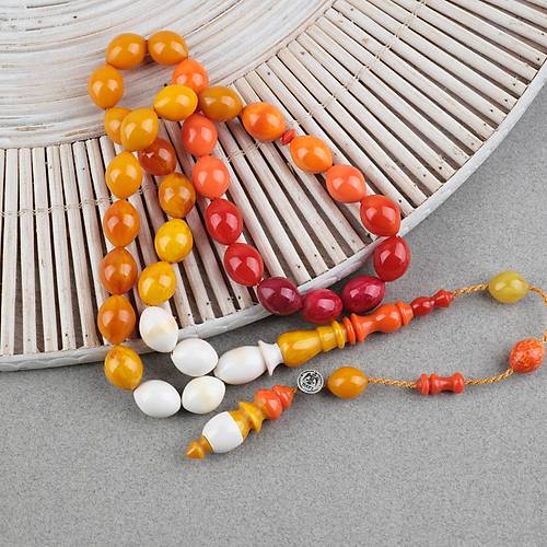 Katalin Bonibon Usta ��i �mzal� Tombul Beyzi 10x13mm Tesbih