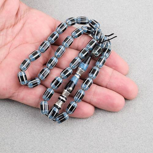 Erzurum Oltu 925A Gm leme Nakka mame Usta i mzal Kapsl Kesim 7x11mm Tesbih