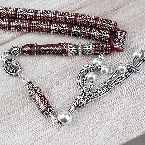 Kuka  925Ayar G�m�� �ak�m ve P�sk�l Kesme Kesim 6x10mm Tesbih