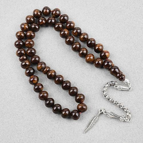 Skma Kehribar Alpaka Pskl Arabi 45lik Ulu Kre Kesim 9x10mm Tesbih