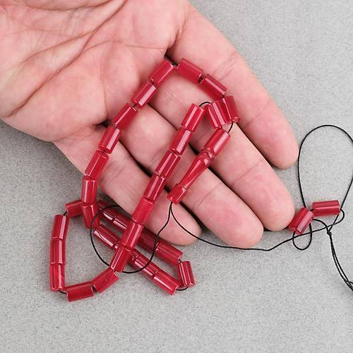 S�kma Kehribar Kesme Kesim 6x10mm Tesbih P�sk�ls�z