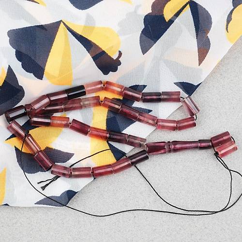 S�kma Kehribar Kesme Kesim 6x10mm Tesbih P�sk�ls�z