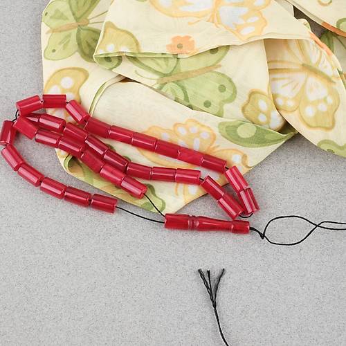 S�kma Kehribar Kesme Kesim 6x10mm Tesbih P�sk�ls�z