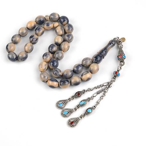 �ran Baga Alpaka Halep P�sk�l Beyzi Kesim 11x13mm Tesbih