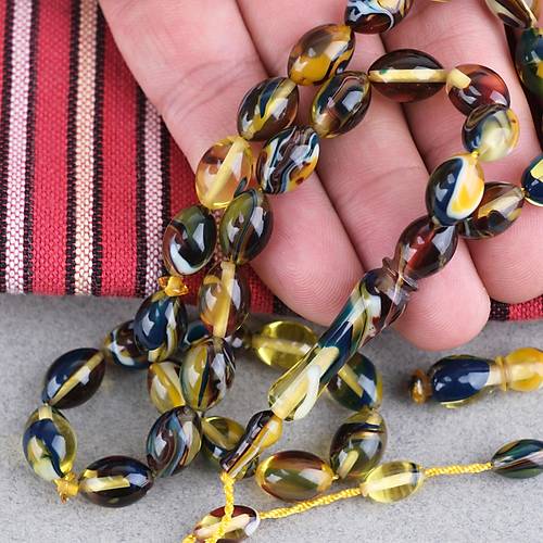 Arizona Katalin Sistemli Beyzi Kesim 8x12mm Tesbih