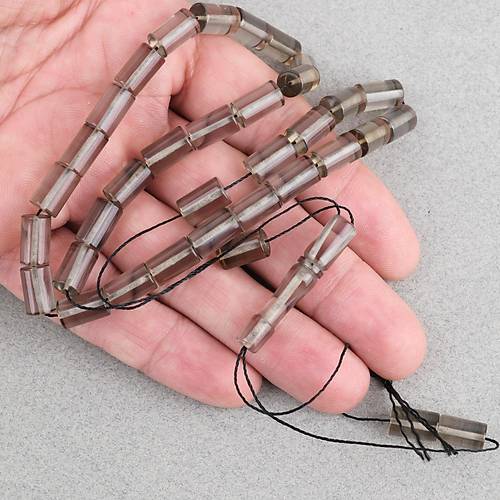 Ate� Kehribar Kesme Kesim 6x10mm Tesbih P�sk�ls�z