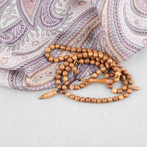 Orijinal Do�al Kuka 99'luk K�re Kesim 6mm Namaz Tesbihi