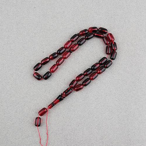 S�kma Kehribar Kaps�l Kesim 7x11mm Tesbih P�sk�ls�z