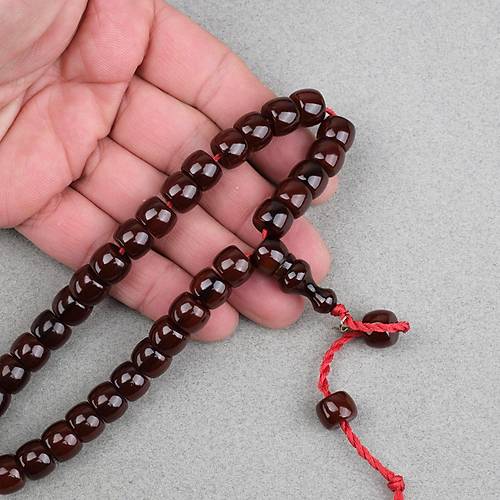 Omari S�kma Kehribar F��� Kesim Oturtma �mameli Sistemli  8x11mm Tesbih