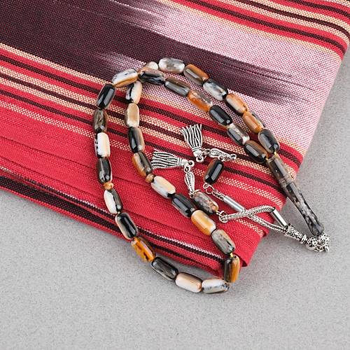 Galalit Alpaka P�sk�ll� Arpal Kesim 7x12mm Tesbih