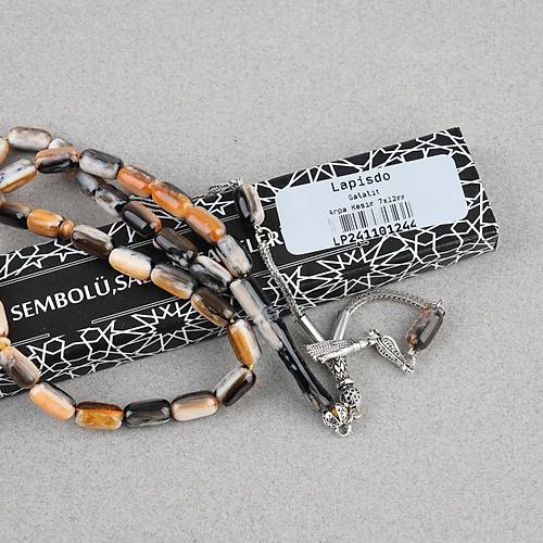 Galalit Alpaka P�sk�ll� Arpal Kesim 7x12mm Tesbih