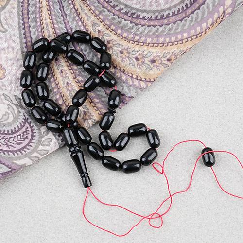 S�kma Kehribar Kaps�l Kesim 7x11mm Tesbih P�sk�ls�z