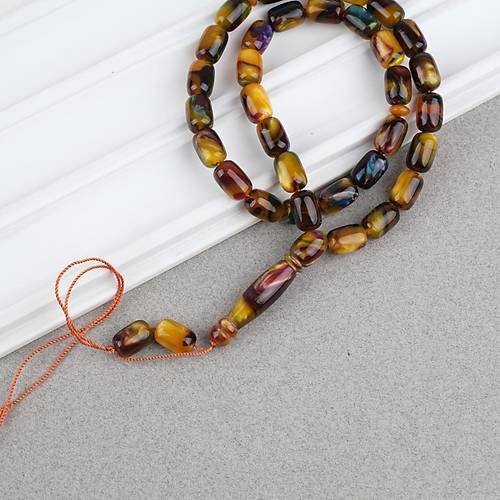 Arizona Katalin Kaps�l Kesim 8x12mm Tesbih (P�sk�ls�z) - Sedefli