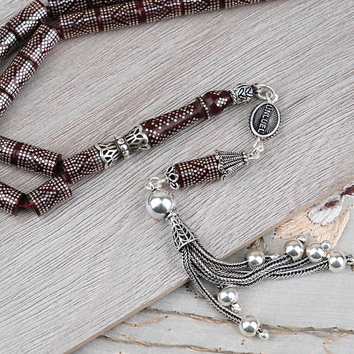 Kuka  925Ayar G�m�� �ak�m ve P�sk�l Kesme Kesim 6x10mm Tesbih