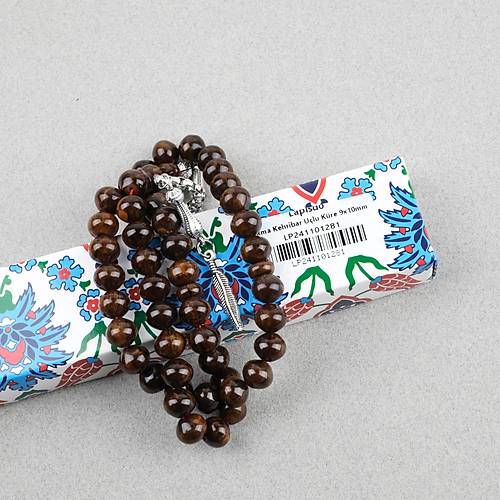 Skma Kehribar Alpaka Pskl Arabi 45lik Ulu Kre Kesim 9x10mm Tesbih