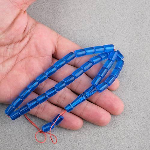 U�ak Cam� Kesme Kesim 7x10mm Tesbih P�sk�ls�z Mavi
