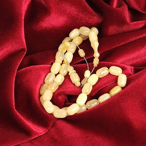 Osmanl Miskevi Habbe Kapsl Kesim 7.5x11.5mm Tesbih