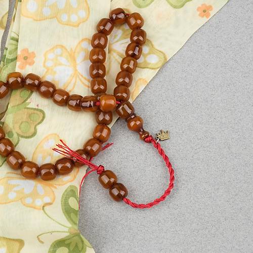 Omari S�kma Kehribar Kaps�l Kesim Oturtma �mameli Sistemli 8.5x9mm Tesbih