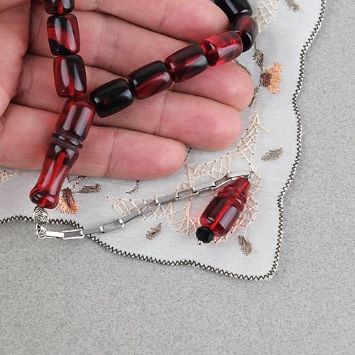 S�kma Kehribar P�sk�ll� Efe Boy Kaps�l Kesim 10x13mm Tesbih