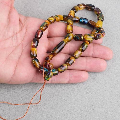 Arizona Katalin Kaps�l Kesim 8x12mm Tesbih (P�sk�ls�z) - Sedefli