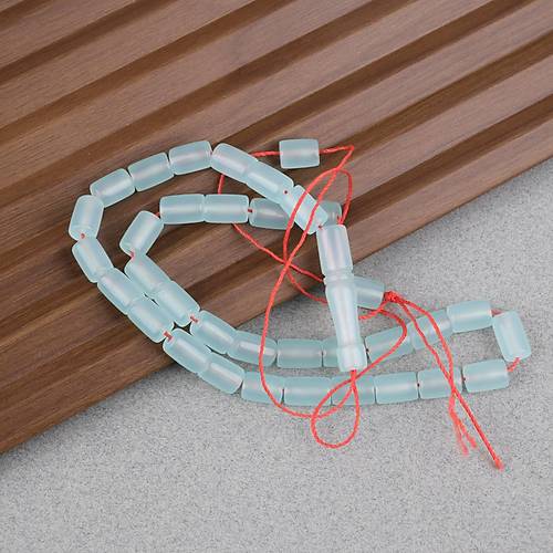 U�ak Cam� Kesme Kesim 7x10.5mm Tesbih - Su Ye�ili