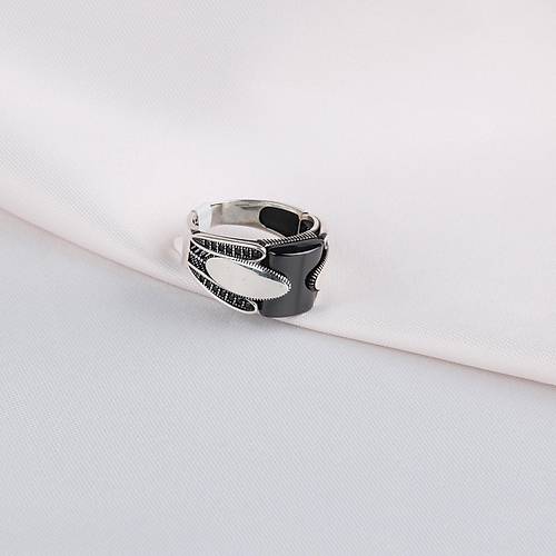 Onix Mikro Zirkon 925Ayar Gm Erkek Yzk