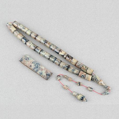 Skma Kehribar ngiliz Sandaloz Kesme Kesim 11.6x12mm Tesbih