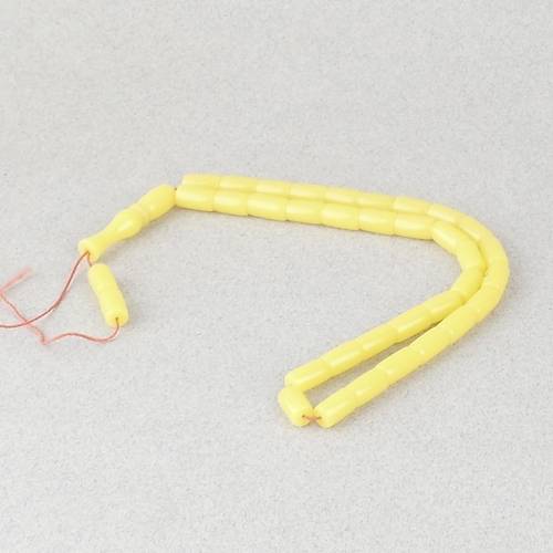 U�ak Cam� Kesme Kesim 6x10mm Tesbih P�sk�ls�z Sar�