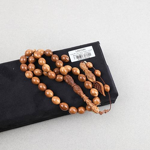 Kuka Usta ��i �mzal� �zel El ��i Oyma �mame ve Hitame Beyzi Kesim 11x15mm Tesbih