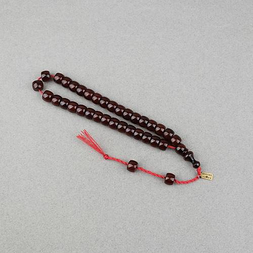 Omari S�kma Kehribar F��� Kesim Oturtma �mameli Sistemli  8x11mm Tesbih