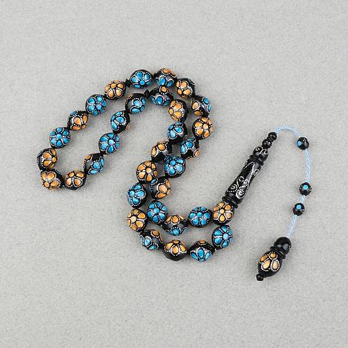 Kuka G�m�� ��lemeli Sistemli, G�m�� Nakka� �mame Beyzi Kesim 11x13mm Tesbih ve Bileklik Seti