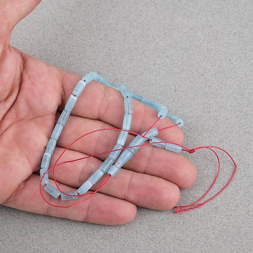 U�ak Cam� Kesme Kesim 4x8mm Tesbih -Turkuaz