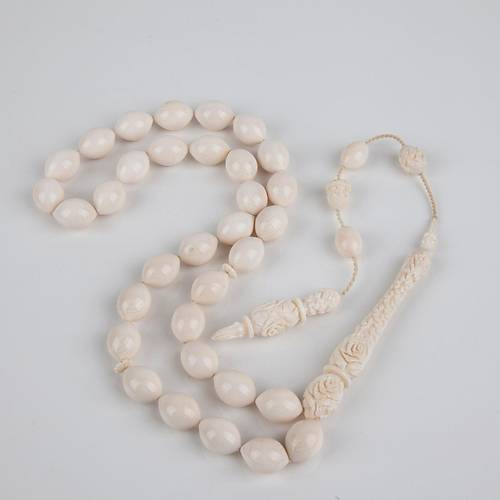 Fildii Set Beyzi Kesim 11x15mm Tesbih Yzk akmak Set