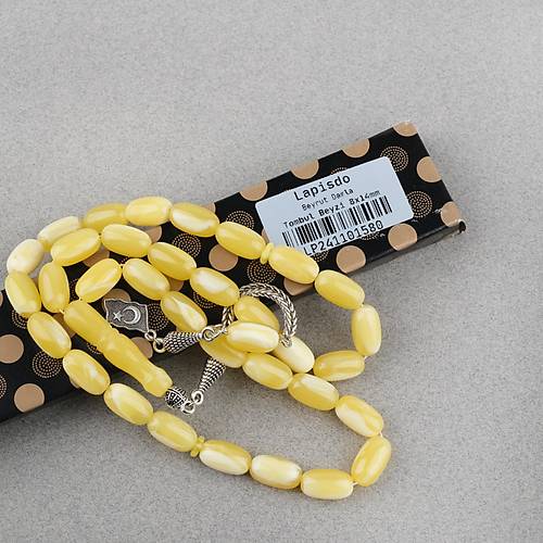 Beyrut Damla Alpaka Pskl Tombul Beyzi Kesim 8x14mm Tesbih