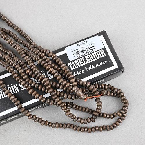 Mercimek A�ac� 500l�k Tekerlek Kesim 7x6mm Zikir Tesbihi