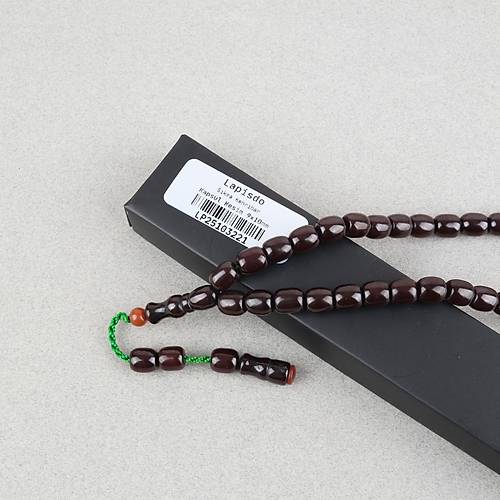 S�kma Kehribar Bilek Boy Kaps�l Kesim 9x10mm Tesbih