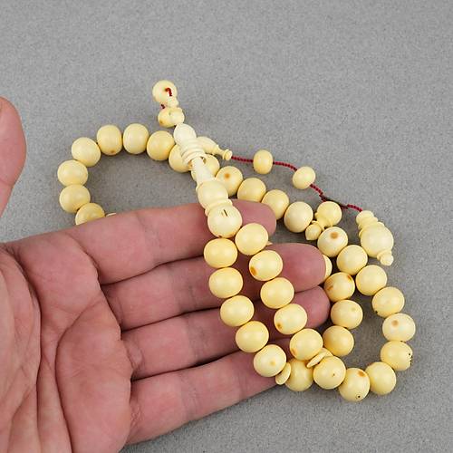 Kadim Katalin Eski Obje Mahjong Ta 45li Tekerlek Kesim 12x10mm Tesbih