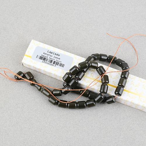 Katalin �ubuk Kaps�l Kesim 9x11mm Tesbih -Haki P�ks�ls�z