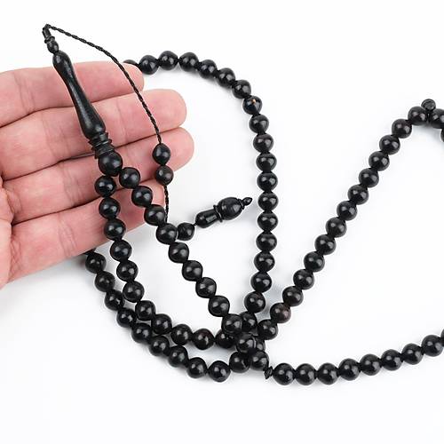 Abanoz Aac 99luk Kre Kesim 8mm Namaz Tesbihi