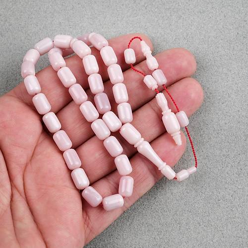Katalin Usta i Kapsl Kesim 6x9.5mm Tesbih - Beyaz