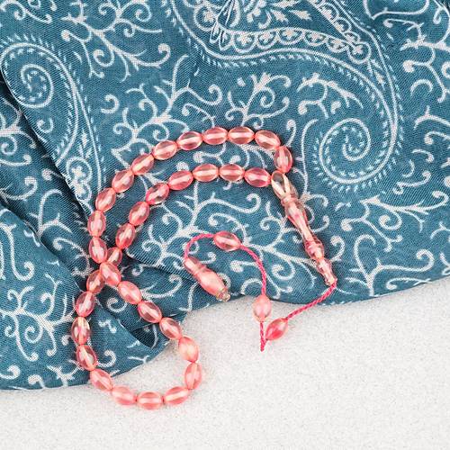 S�kma Kehribar Beyzi Kesim Sistemli Bilek Boy 5x8mm Tesbih