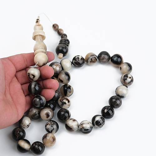 Bufalo Boynuzu Halkal mame Kre Kesim 17mm Tesbih