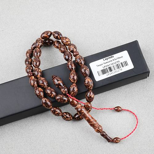 Do�al Tar��n Yumurta Kesim 8.5x13mm Tesbih