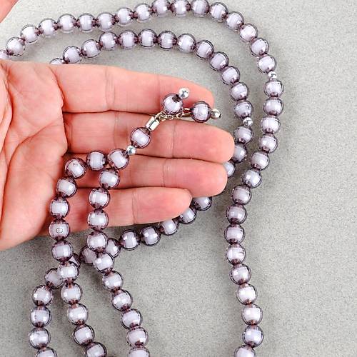 Monomer 99luk K�re Kesim 9mm Namaz Tesbihi  Antrasit