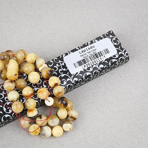 Damla Kehribar K�re Kesim 10.5mm Tesbih