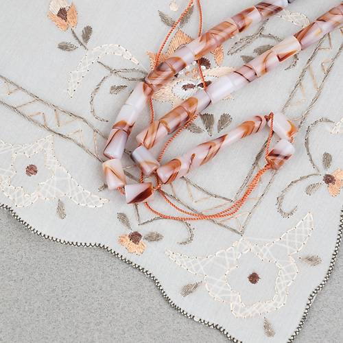 Arizona Katalin Kesme Kesim 7x10mm Tesbih (P�sk�ls�z) - Kahverengi